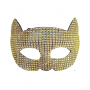 Cat Mask Glam Rhinestone - Gold