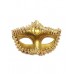 Victorian Sequin Mask - Gold