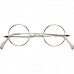 X-Mas Round Santa Claus Glasses - Gold frame