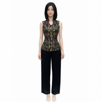 Cheongsam Qipao Black Set