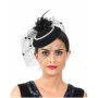 20s Vintage Pillox mini hat - Black