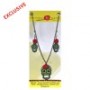 Day Of The Dead Green Skull Earrings & Necklace Set