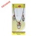 Day Of The Dead White Skull Earrings & Necklace Set