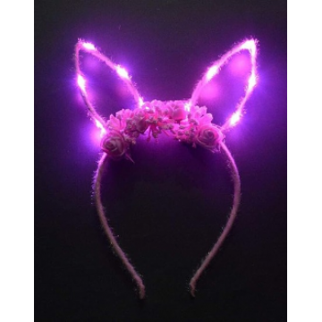 Led Bunny Headband - Pink
