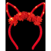 Led Bunny Headband - Red