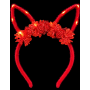 Led Bunny Headband - Red