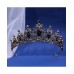 Black Rhinestone Gold Crown