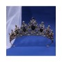 Black Rhinestone Gold Crown