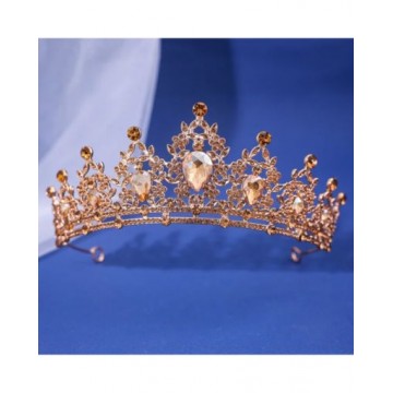 Rhinestone Gold Crown