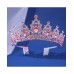 Princess Pink Rhinestone Silver Crown