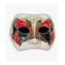 VENETIAN WHITE MASK CRACKLED IN HEADBAND