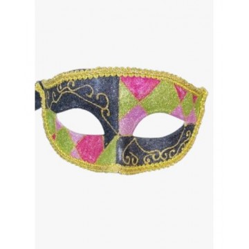 COLOURFUL JESTER HALFMASK