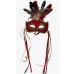 RED FEATHER VENETIAN MASK