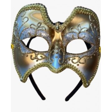 WAYNE M KLESKI GOLDEN MASK WITH HEADBAND