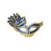 Blue Velvet Masq With Flower