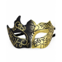 Fowecelt Venetian Masquerade eyemask - Black/Gold