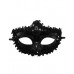 Victorian Sequin Mask - Black