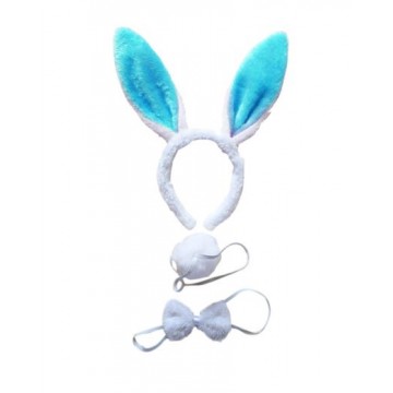 Bunny Easter Accessories - Blue & White
