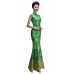 Cheongsam Mermaid Luxury Green