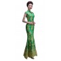 Cheongsam Mermaid Luxury Green