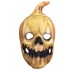 Scary Pumpkin Latex Mask - Yellow