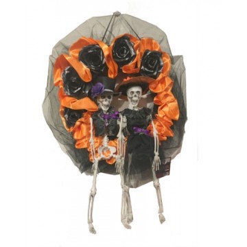 Wreath Couple Skeleton