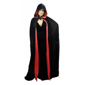 Deluxe Velvet & Satin Hooded Cape