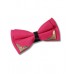 Bow tie with Gold Tip - Pink