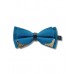 Bow tie with Gold Tip - Teal