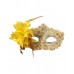 Lace Victorian Eye mask - Yellow
