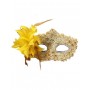 Lace Victorian Eye mask - Yellow