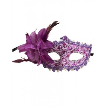 Lace Victorian Eye mask - Purple