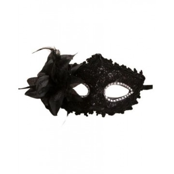 Lace Victorian Eye mask - Black