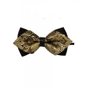 Bow tie Venetian Glitter Gold Diamond Tip