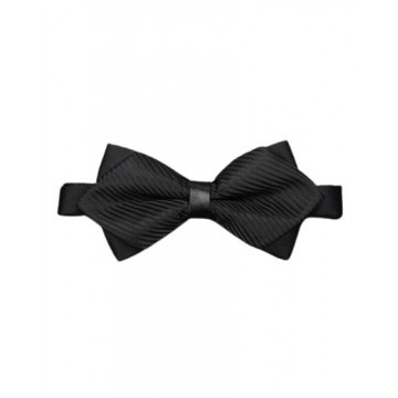Bow tie Diagonal Black Stripes Diamond Tip