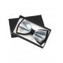 Bow tie Silver & Black with Gold tip