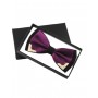 Bow tie Purple & Black with Gold tip
