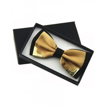 Bow tie Gold & Black with Gold tip