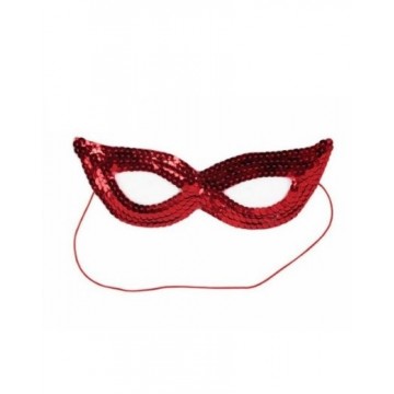 Sequin Cat Eye mask - Red