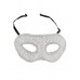Sequin Masquerade Eye mask - White