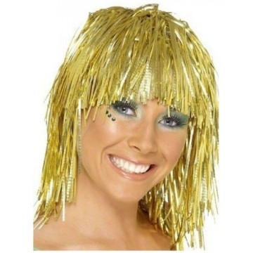 Cyber Tinsel Wig - Gold