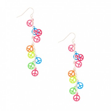 Rainbow Peace Earrings