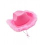 Fur Cowboy Hat -Pink