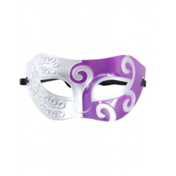 Swirly Colorful Eyemask (Silver/Purple)