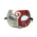Swirly Colorful Eyemask ( Silver/Red)
