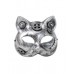 Gear Steampunk Cat Mask - Silver