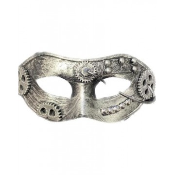 Steampunk vintage Gear Eye Mask - Silver