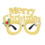 X - Mas Merry Christmas Glasses - Gold