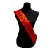 bride to be sash - RED