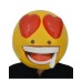 Heart Eye Emoji Latex Mask